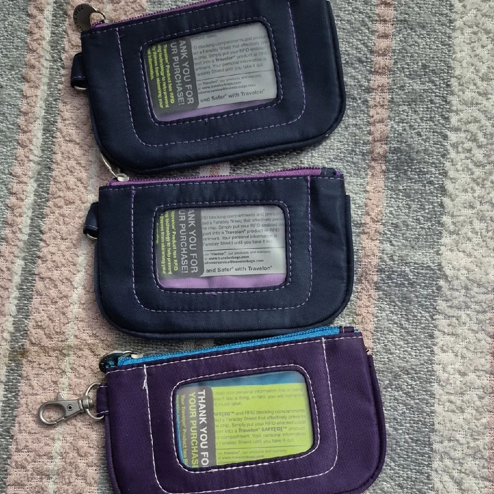 Travelon Purple RFID Blocking Wallet - Picture 2 of 4